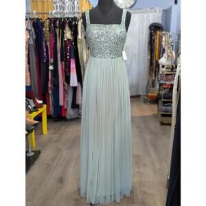 Maya Deluxe Ladies Sleevless Embellished Maxi Dress (new)